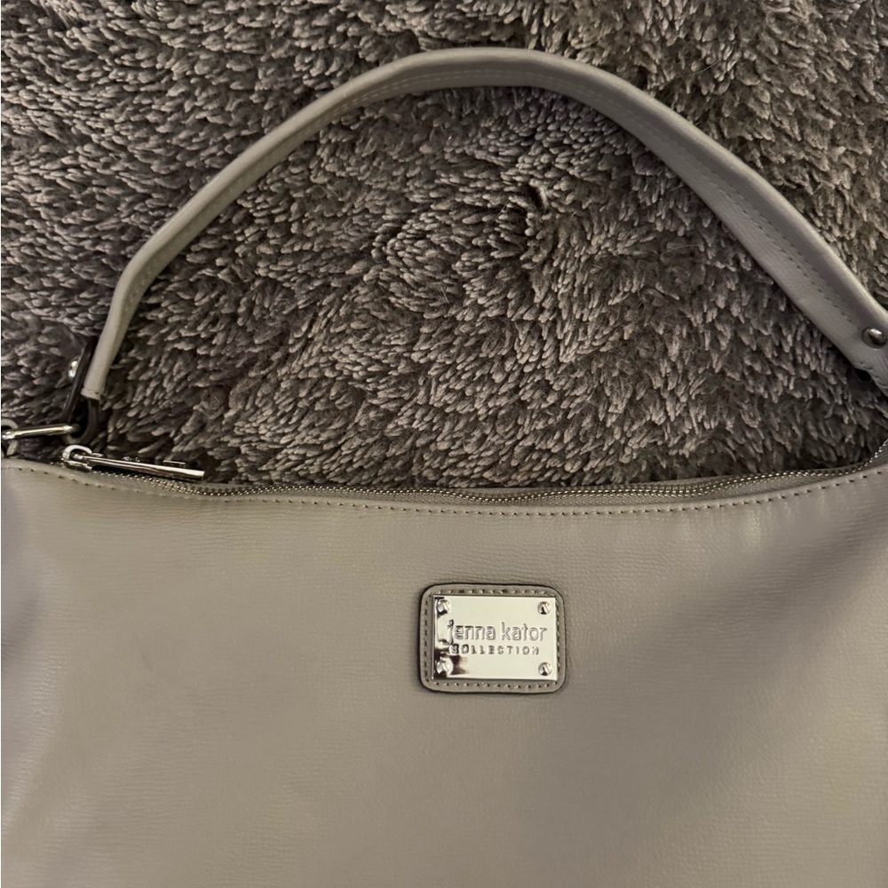 JENNA KATOR Gray Shoulder Bag Silver hardware - Picture 12 of 16